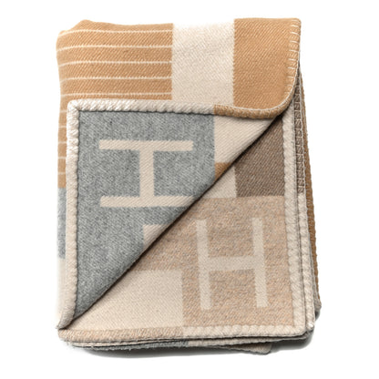 Hermes Wool Cashmere Avalon Piano Blanket Naturel 2 of 3