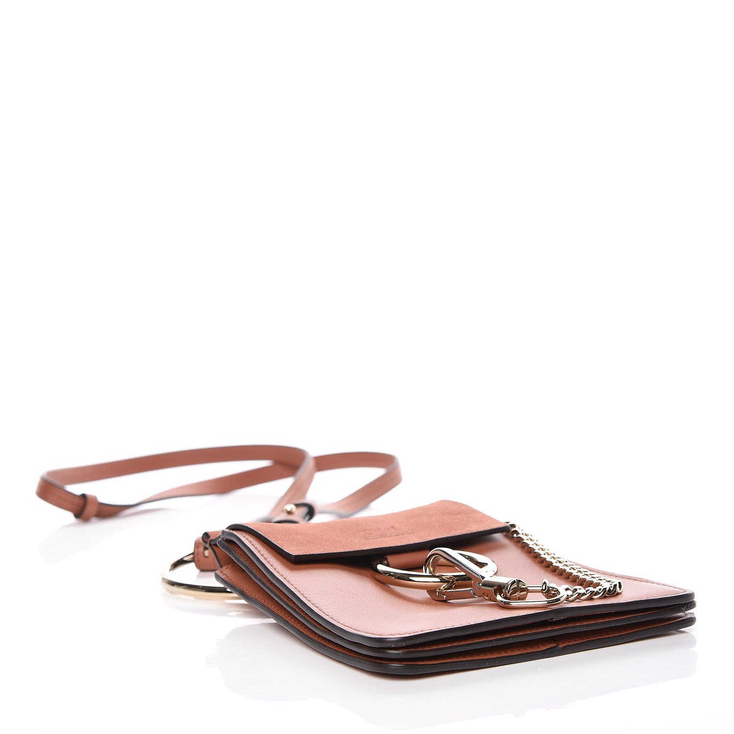 Chloe Suede Calfskin Mini Faye Bracelet Bag Waterlily 4 of 9