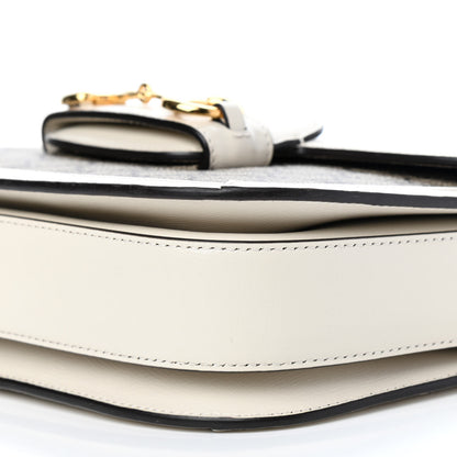 Gucci GG Supreme Monogram Horsebit 1955 Shoulder Bag Beige Mystic White 9 of 9