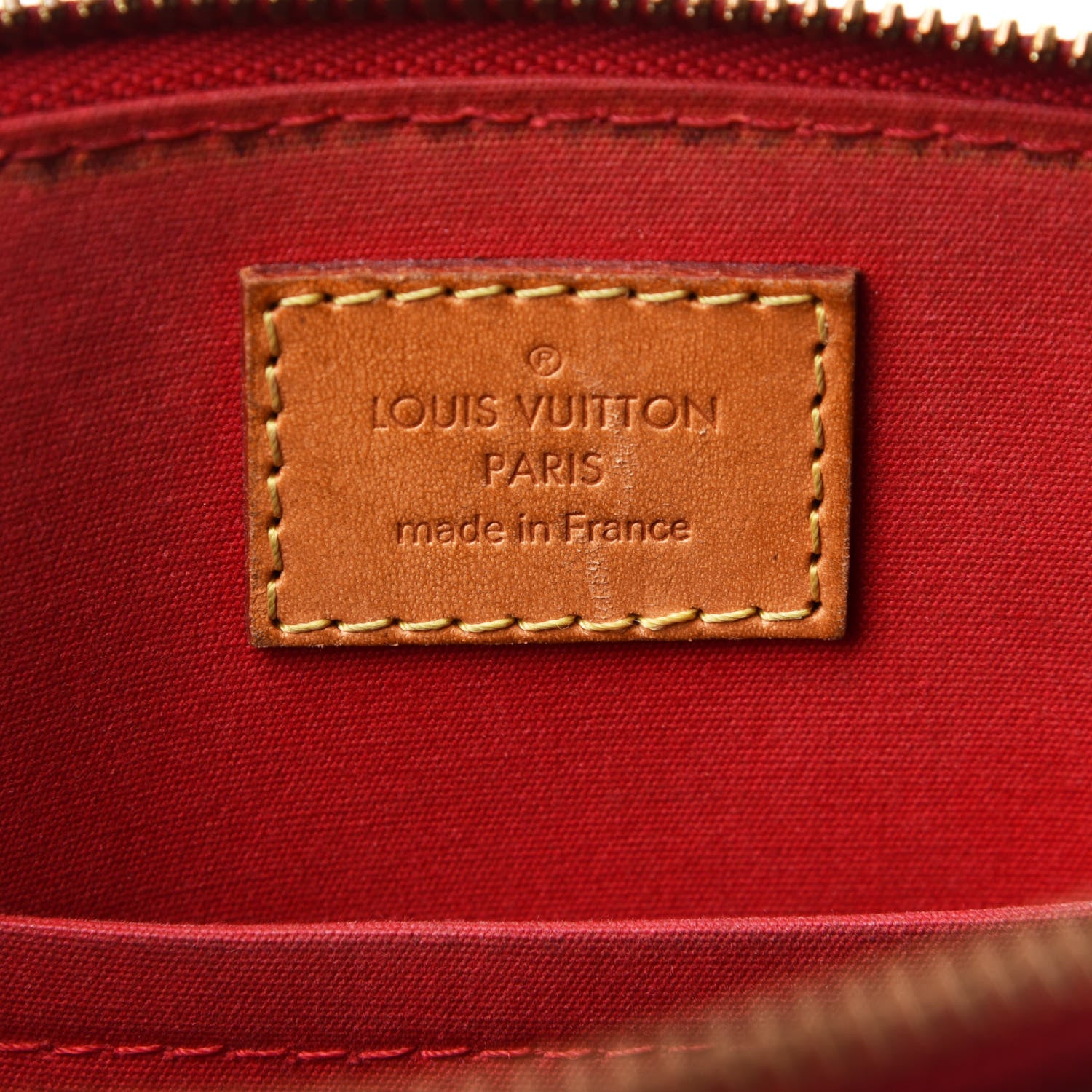 Louis Vuitton Vernis Alma BB Cherry 6 of 9