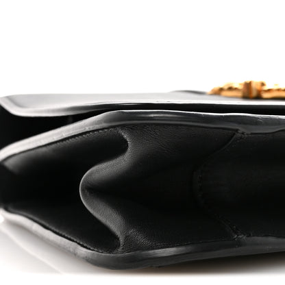 Versace Vitello Barocco Virtus Top Handle Shoulder Bag Black 8 of 9