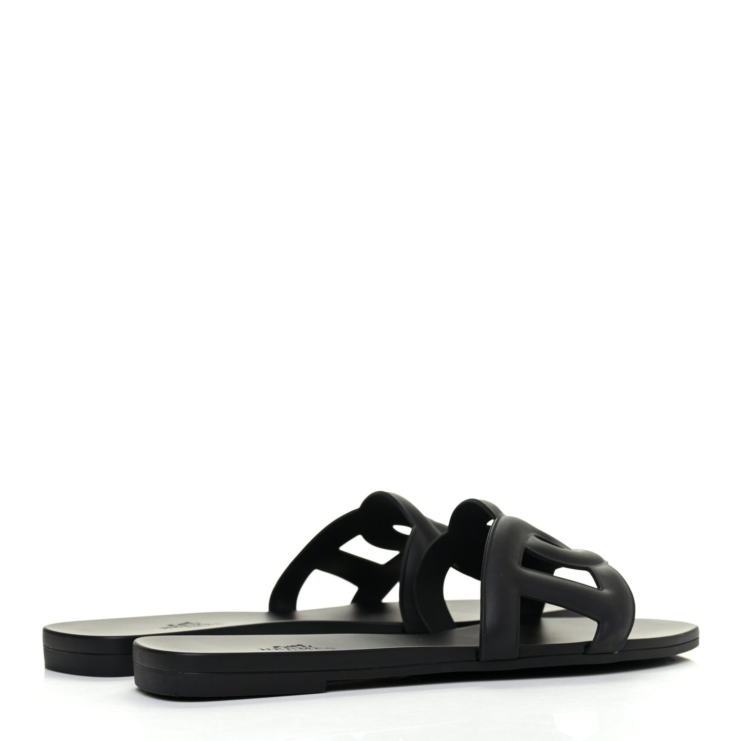 Rubber Aloha Sandals 38 Black