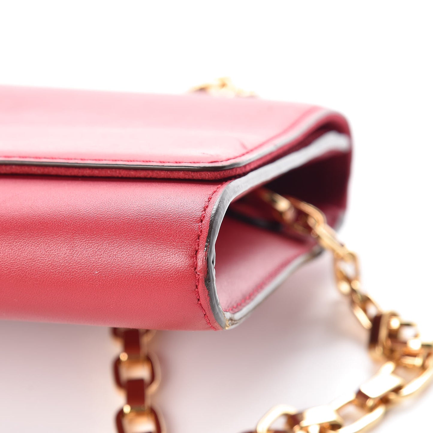 Calfskin Chain Louise GM Framboise