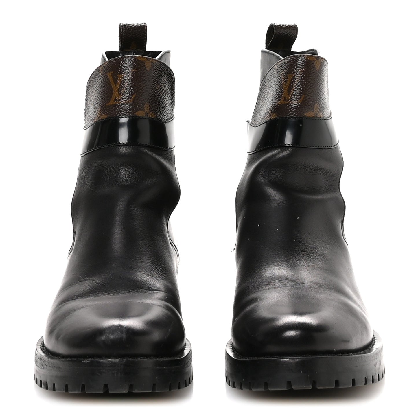 Calfskin Monogram Discovery Flat Ankle Boots 38 Black