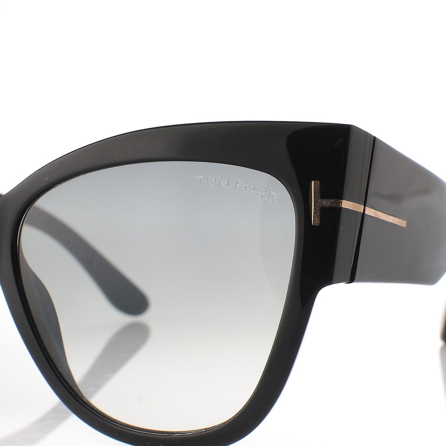 Acetate Anoushka Cat Eye Sunglasses TF371 Black