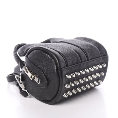 Alexander Wang Pebbled Lambskin Baby Rockie Black Rhodium Hardware 3 of 8