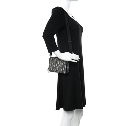 Christian Dior Oblique Pouch Navy Blue 2 of 10