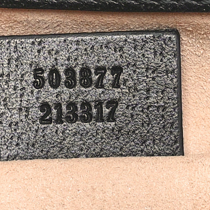 Gucci Calfskin GG Web Small Ophidia Chain Shoulder Bag Black 7 of 10