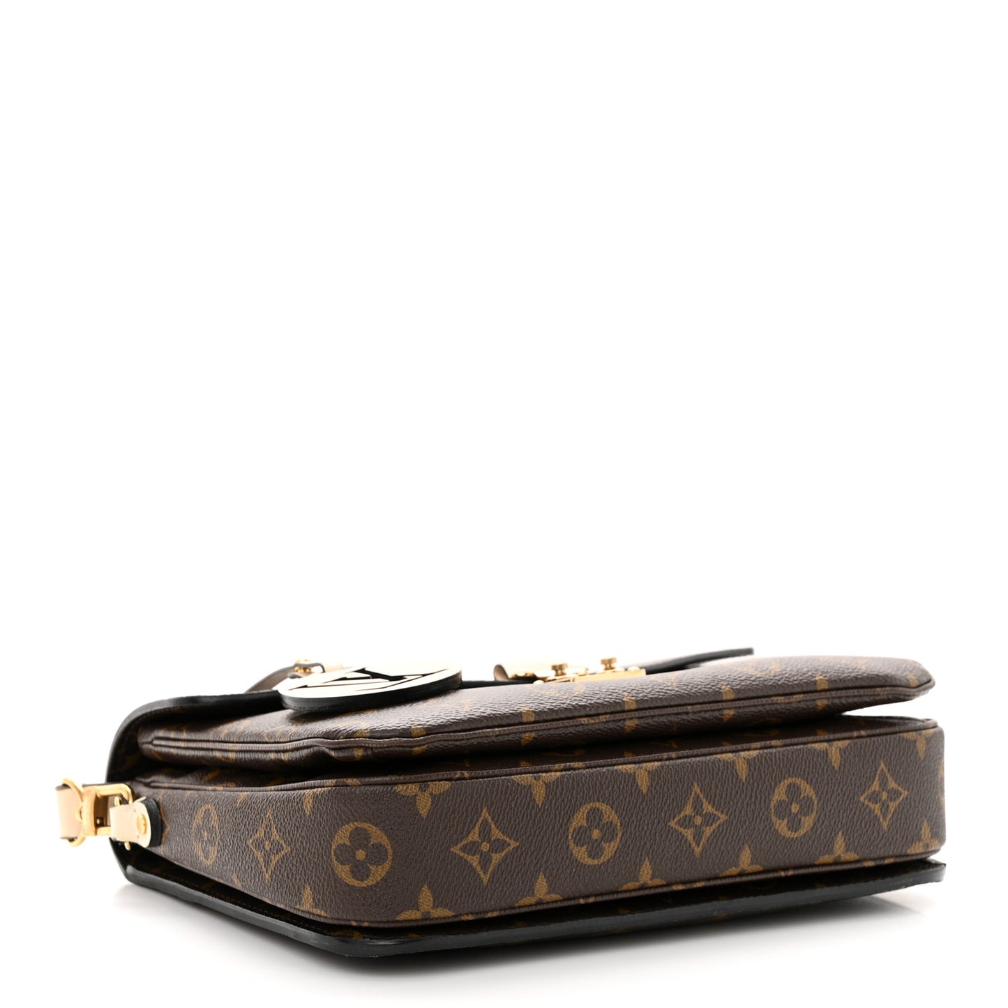 Monogram Braided Pochette Metis Creme Beige