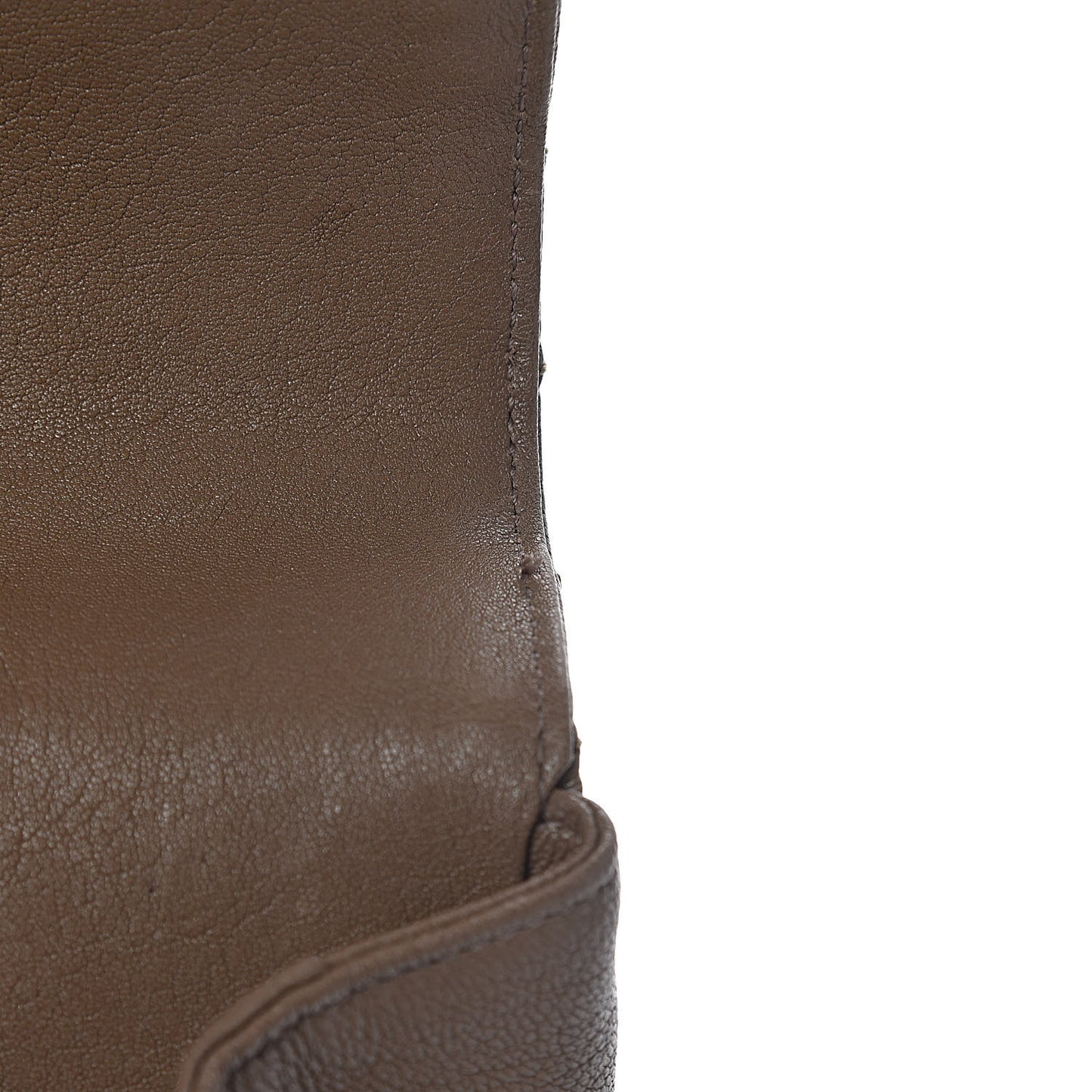 Calfskin Matelasse Diamond Quilted Monogram Medium College Bag Brown