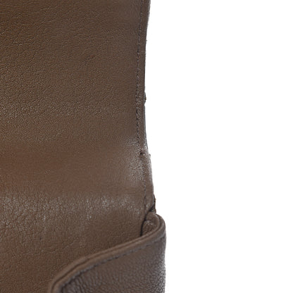 Saint Laurent Calfskin Matelasse Diamond Quilted Monogram Medium College Bag Brown 9 of 12