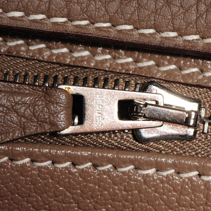 Hermes Taurillon Clemence Birkin 35 Etoupe 20 of 25