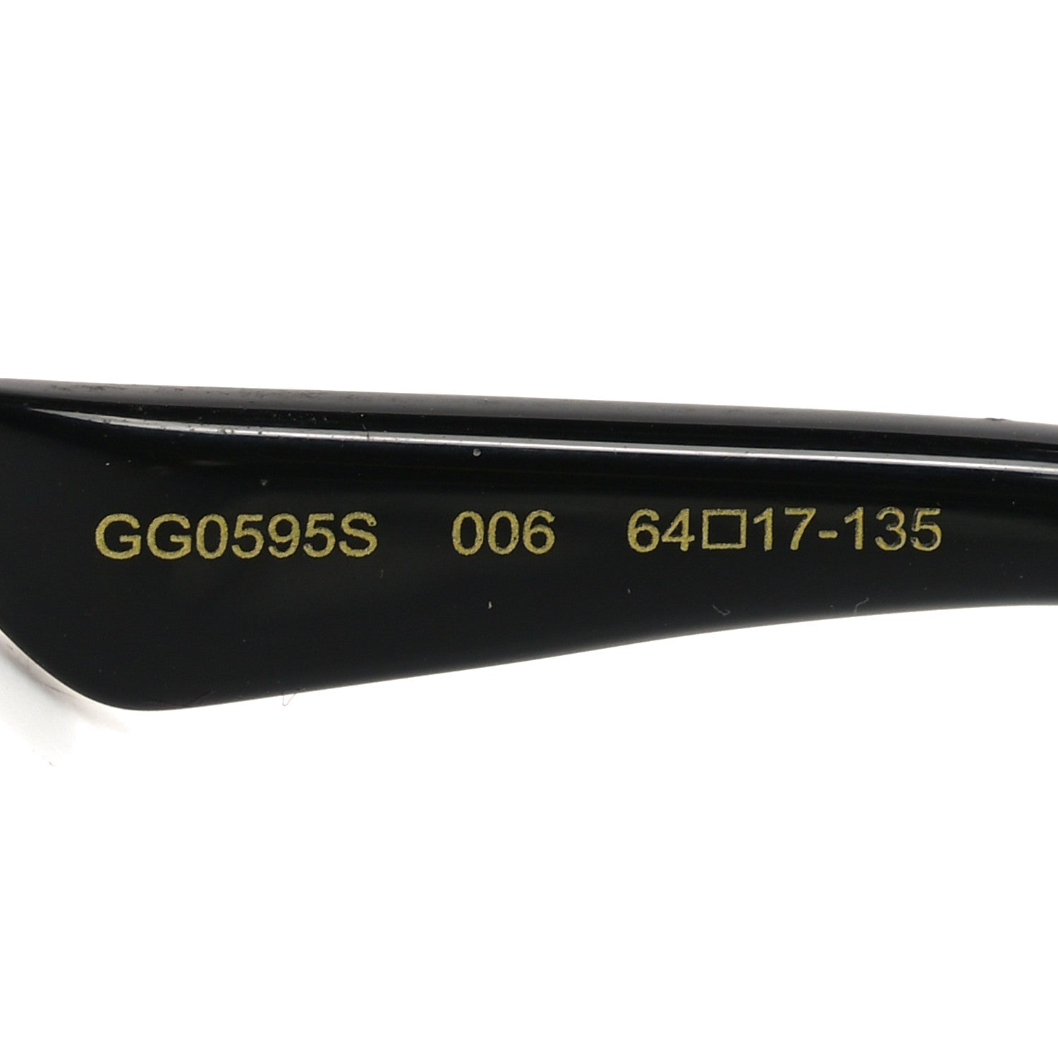 Gucci Metal Round Frame GG0595S Sunglasses Gold Black Red 7 of 8