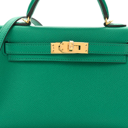 Hermes Epsom Mini Kelly Sellier 20 Vert Jade 10 of 11