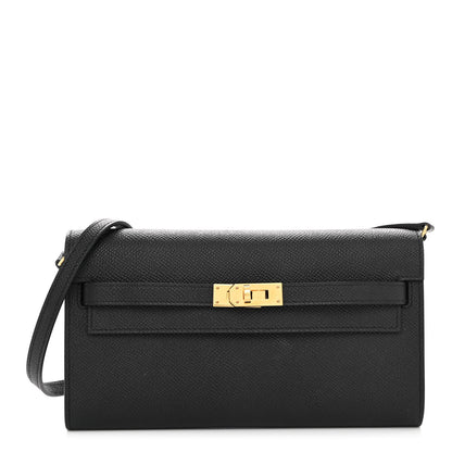 Hermes Epsom Kelly Wallet To Go Black 1 of 11