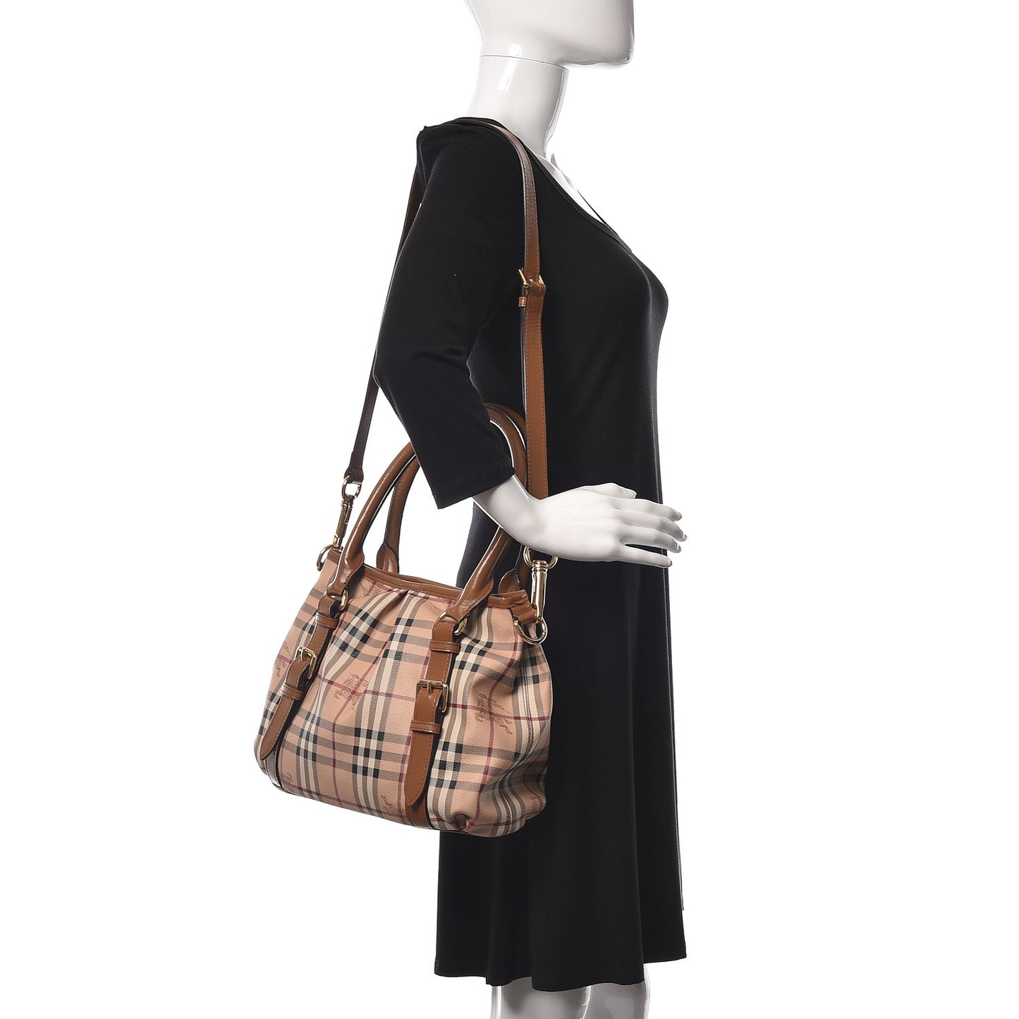 Haymarket Check Small Northfield Tote Mid Camel