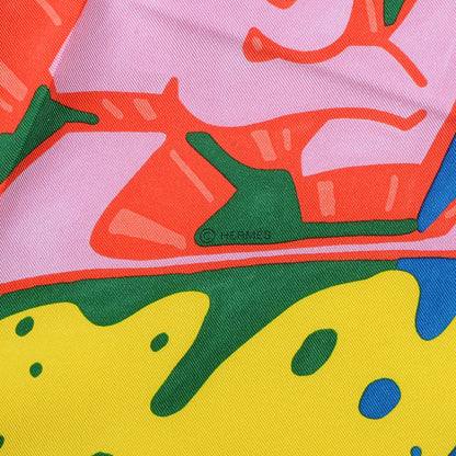 Hermes Silk Graff Graffiti Scarf 90 4 of 5