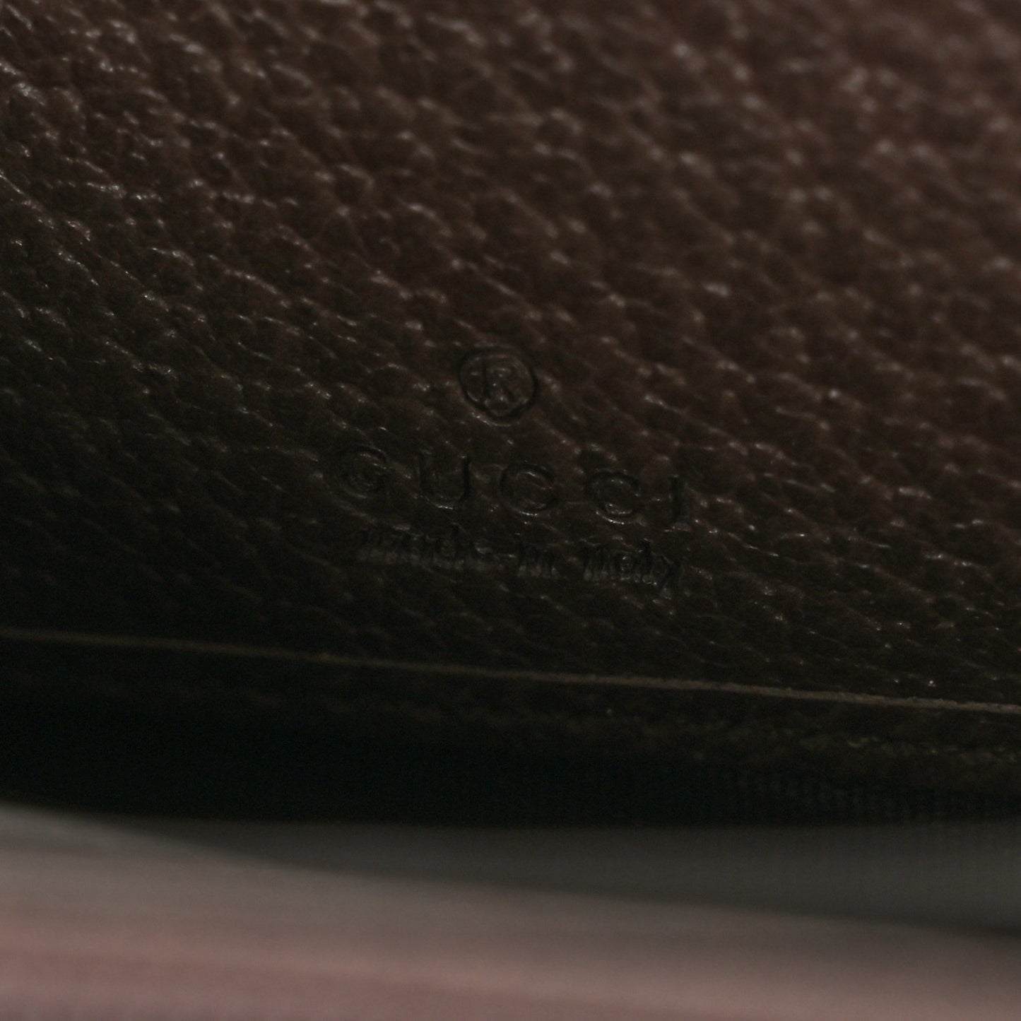 GG Supreme Monogram Web Ophidia Zip Around Wallet Brown