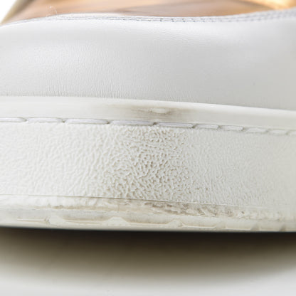 Gucci Calfskin Miro Soft Mens Glow Light High Top Sneakers 8.5 White Gold 16 of 16