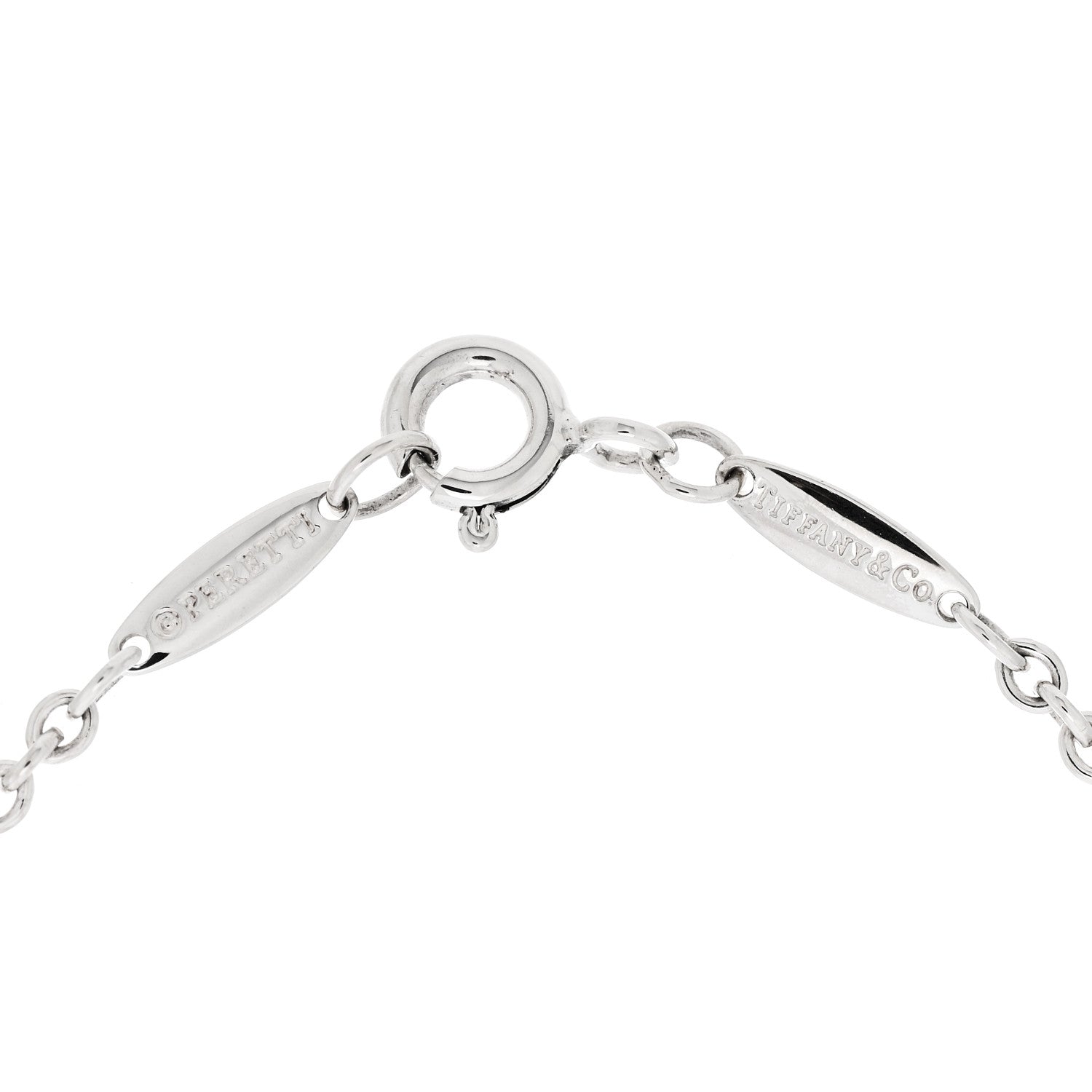 Tiffany Sterling Silver Elsa Peretti Open Heart Charm Bracelet 3 of 5