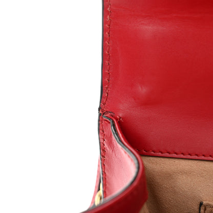 Gucci Guccissima Small Padlock Shoulder Bag Hibiscus Red 12 of 12