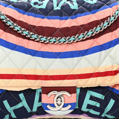 Chanel Fabric Quilted Printed XXL Flap Multicolor 6 of 12
