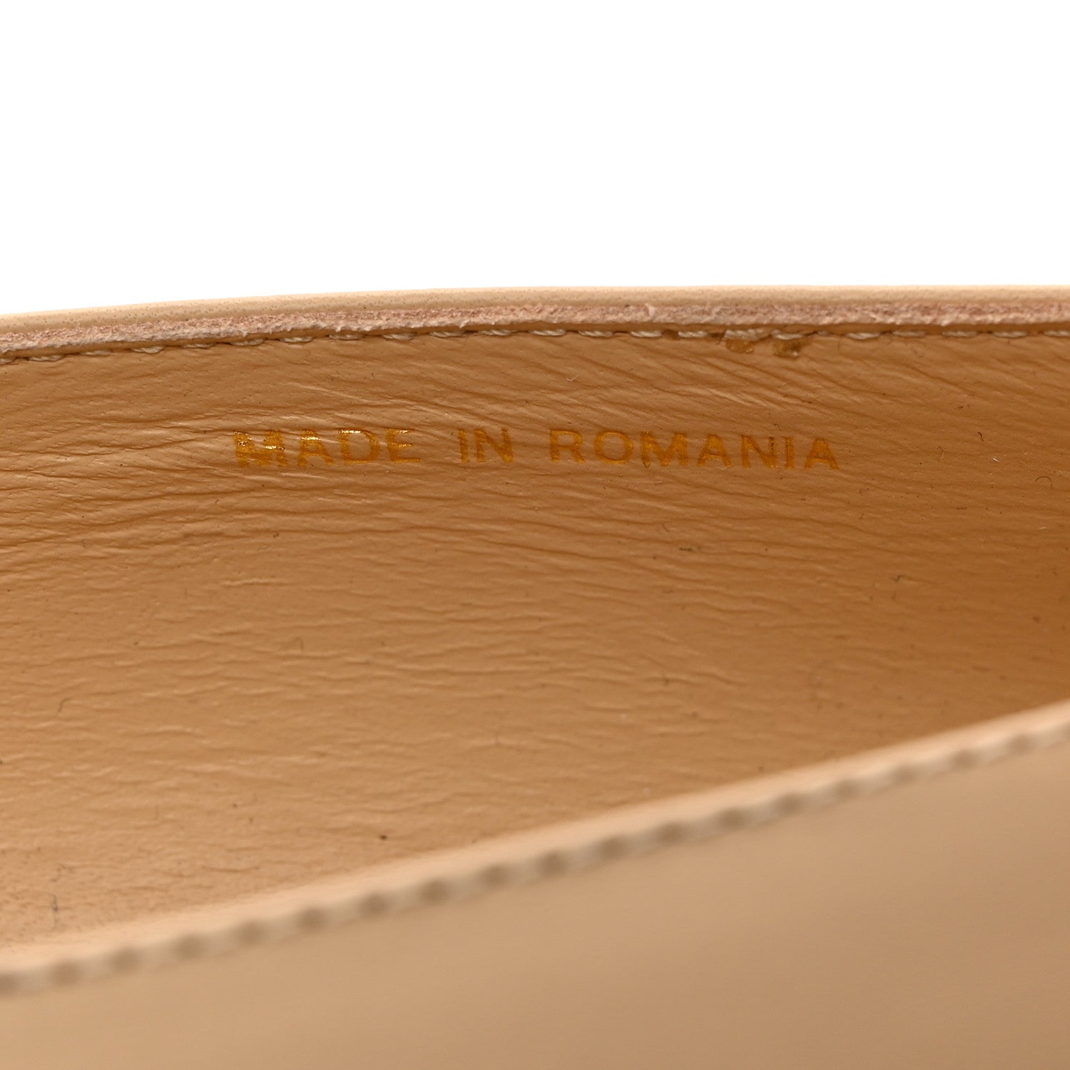 Chanel Lambskin Cap Toe CC Uniform Ballerina Flats 37.5 Beige Black 7 of 9