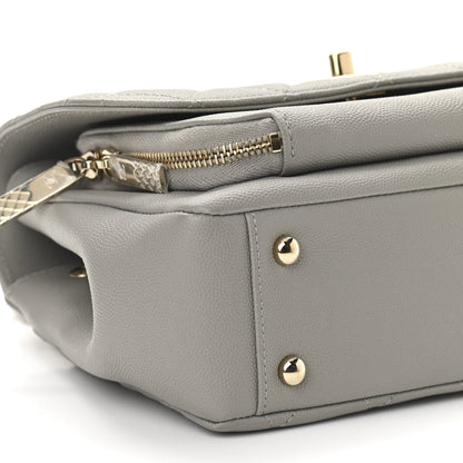 Chanel Caviar Quilted Medium Business Affinity Flap Grey 9 of 10