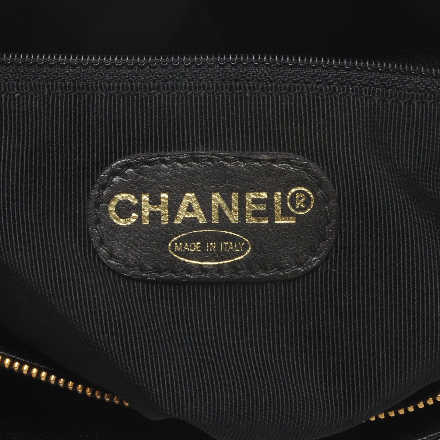 Caviar Quilted Tote Black