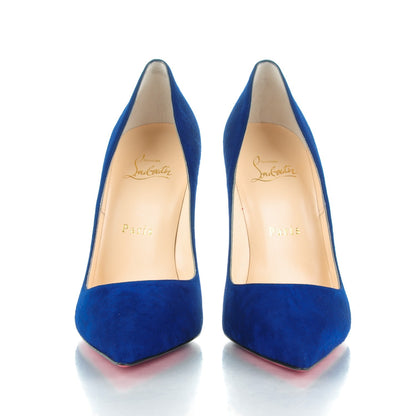 Christian Louboutin Suede So Kate 120 Pumps 38 Navy 2 of 8