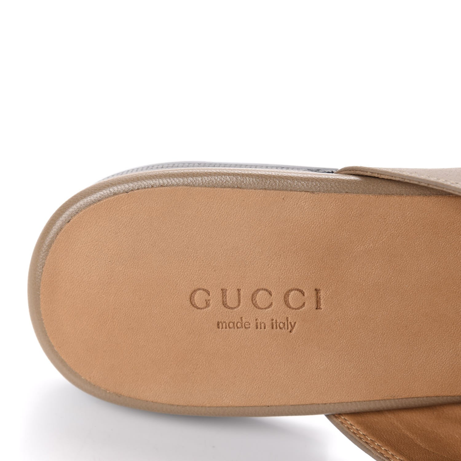 Gucci Malaga Kid Womens Princetown Slippers 38.5 Mud 7 of 10