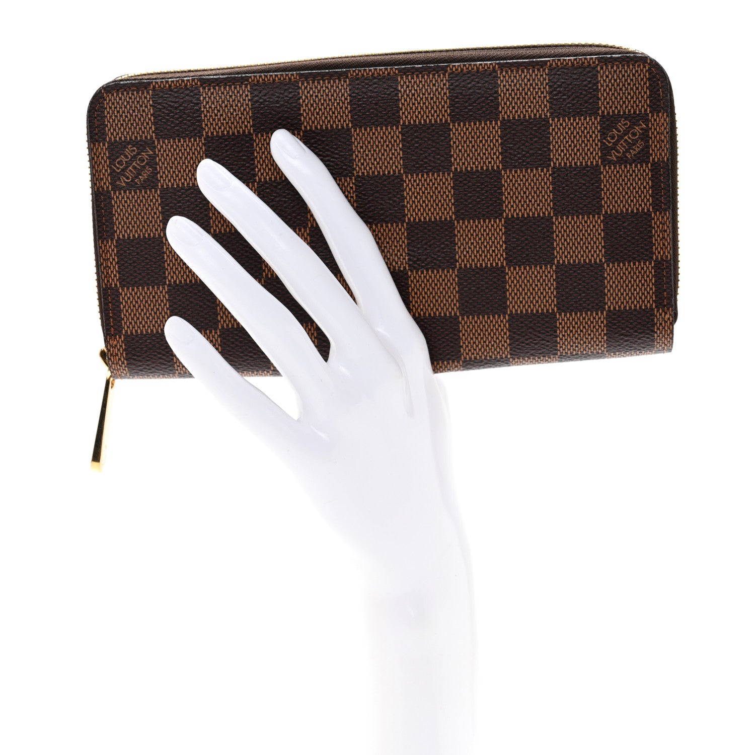 Louis Vuitton Damier Ebene Zippy Wallet 2 of 8