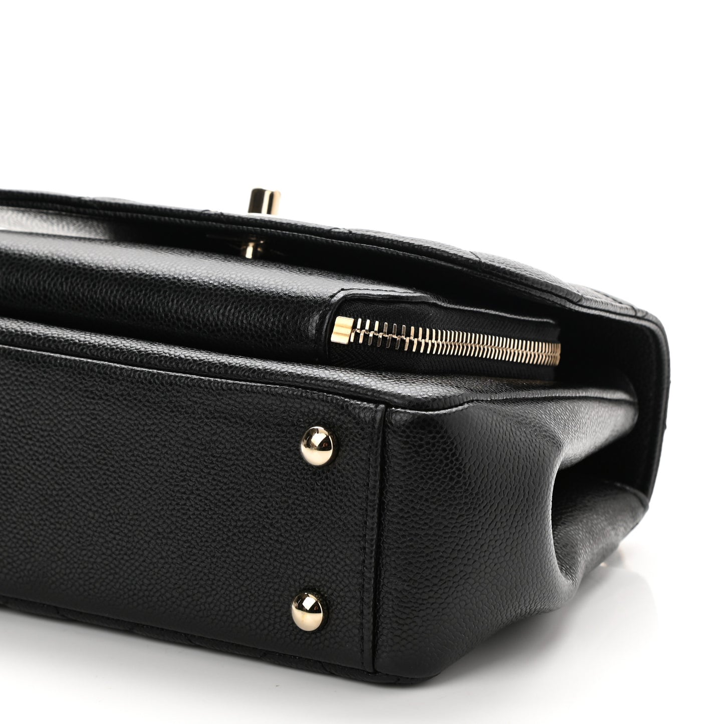 Caviar Quilted Small Business Affinity Flap Black