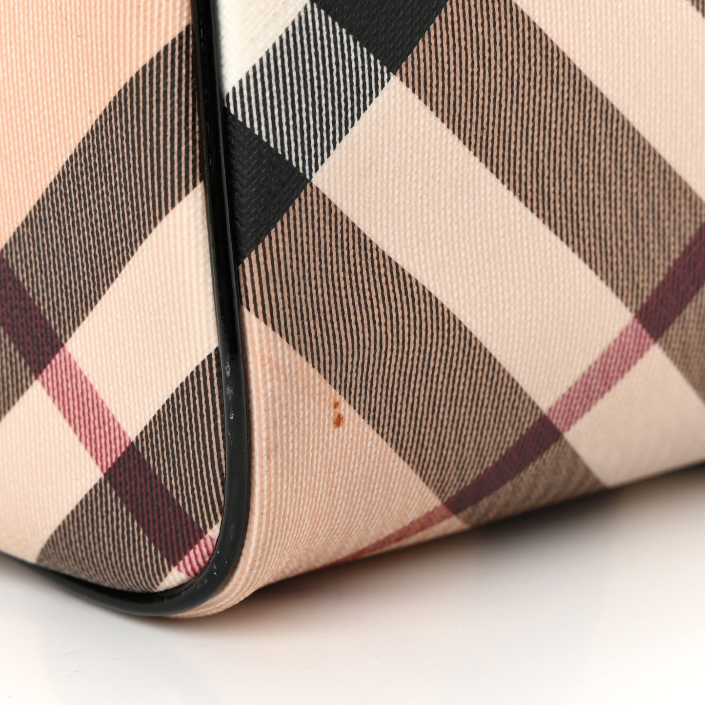 Supernova Check Patent Small Chester Bowling Bag Black