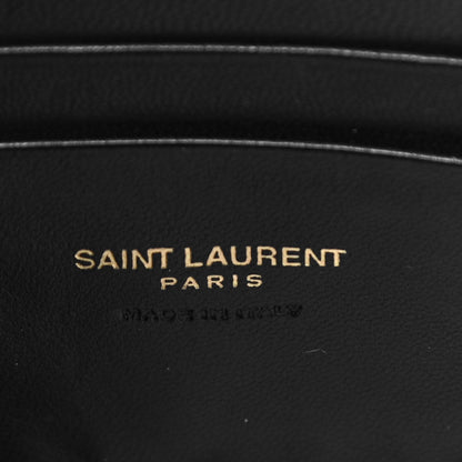Saint Laurent Grain De Poudre Matelasse Monogram Mini Lou Camera Bag Dark Beige 6 of 11