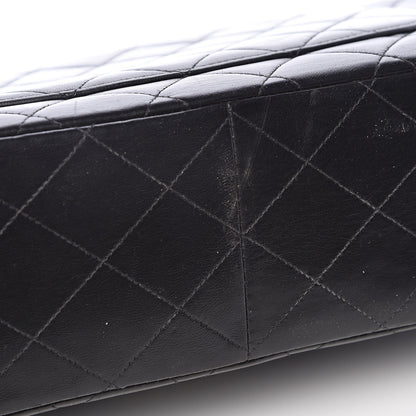 Chanel Lambskin Quilted Jumbo Single Flap Black 14 of 17