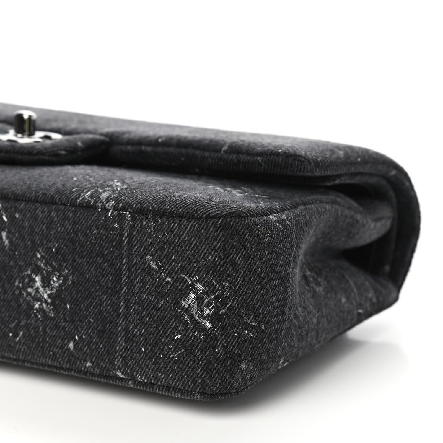 Chanel Denim Medium Double Flap Black 9 of 11
