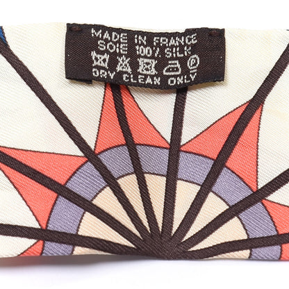 Hermes Silk Rose de Compas Twilly Black Rouge Jaune Pale 3 of 4