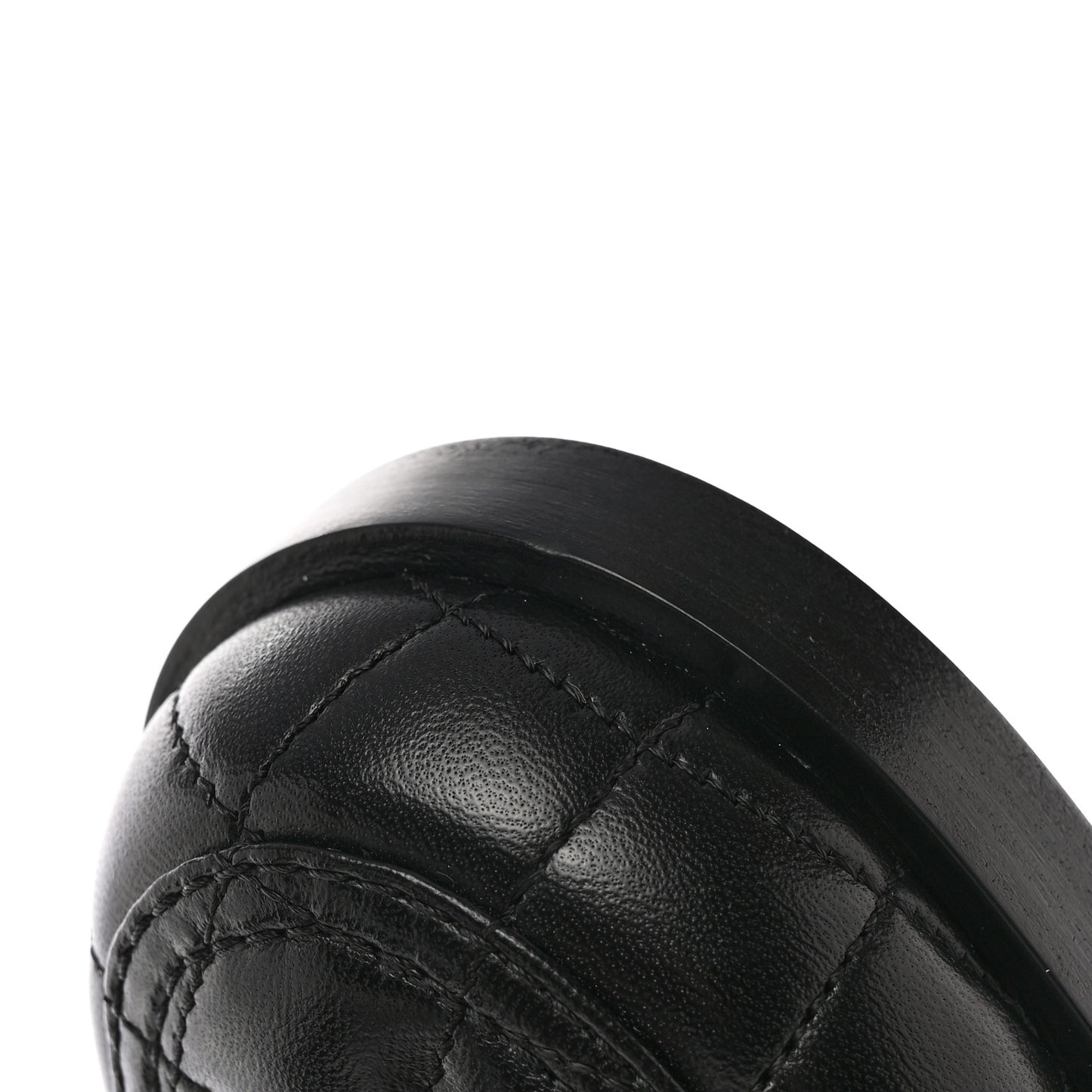 Lambskin Quilted CC Heart Loafers 38 Black