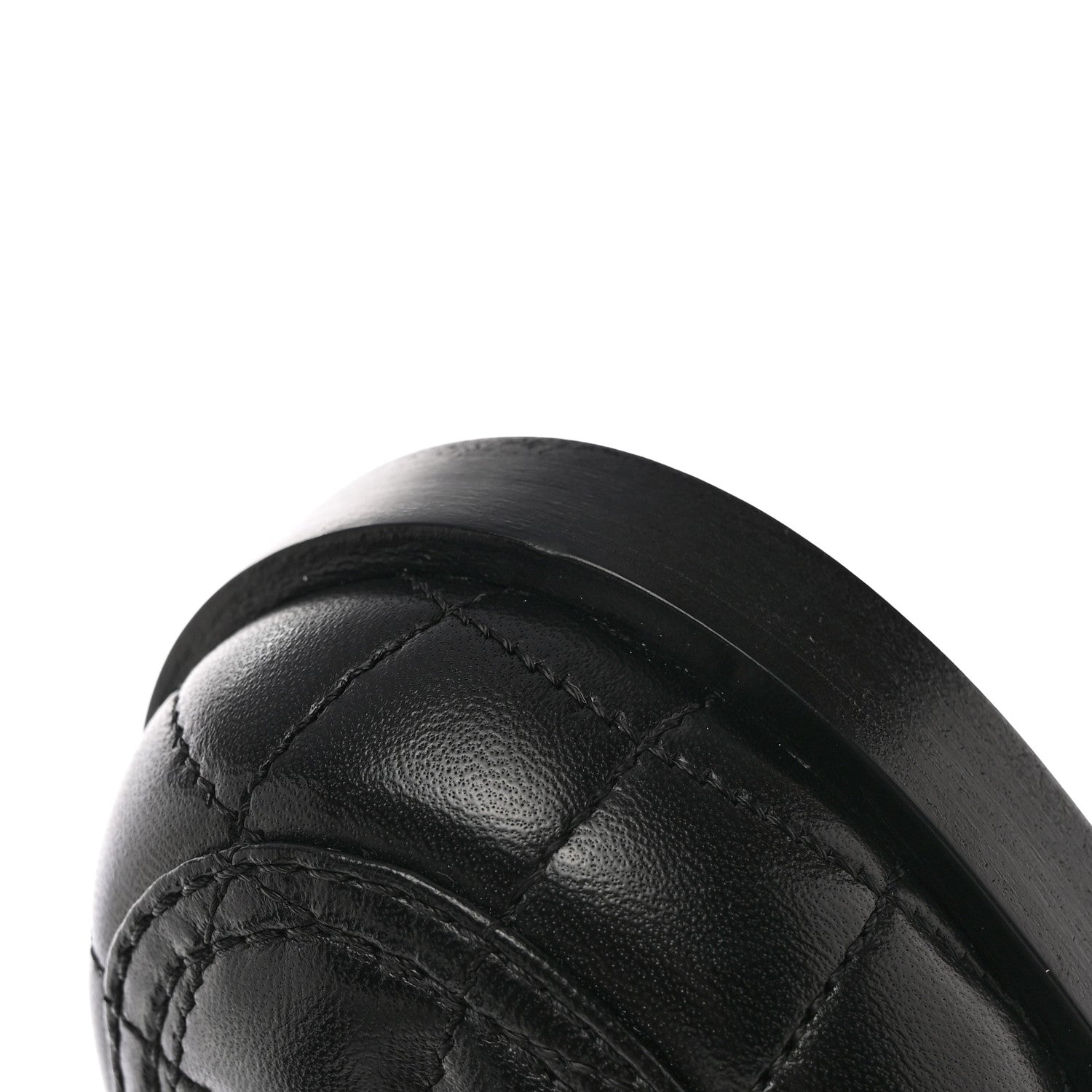 Chanel Lambskin Quilted CC Heart Loafers 38 Black 13 of 14