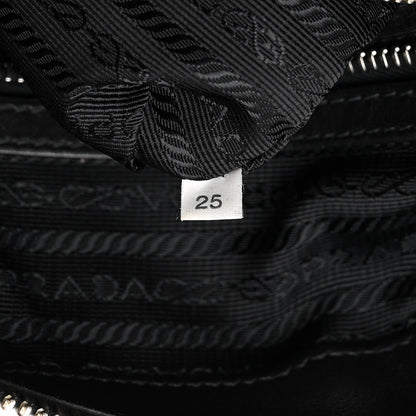 Prada Soft Calfskin Duffle Travel Bag Black 8 of 16