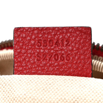 Gucci Grained Calfskin Logo Belt Bag Hibiscus Red 7 of 9