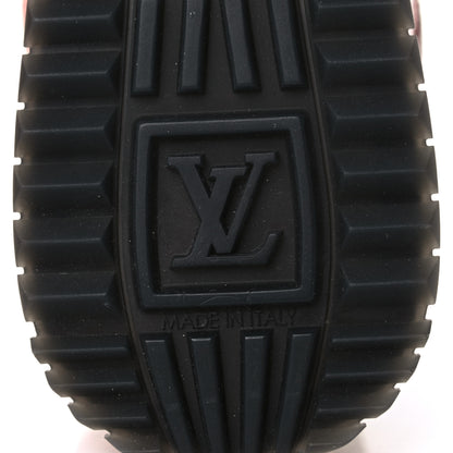 Louis Vuitton Suede Damier Azur Run Away Sneakers 35.5 Pink 6 of 9