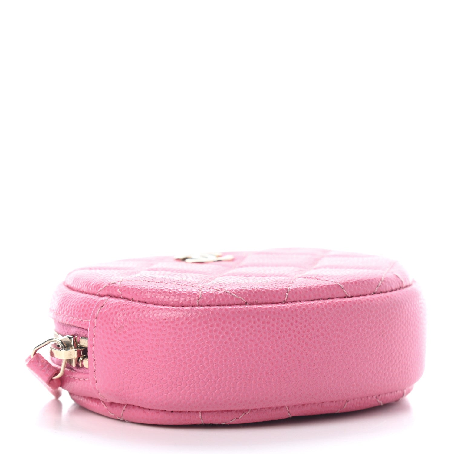 Chanel Caviar Quilted Zip Around Classic Coin Purse Pink 4 of 7