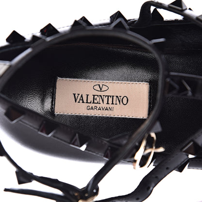 Valentino Garavani Nappa Rockstud Cage Ballerina Flats 38 Black 6 of 10