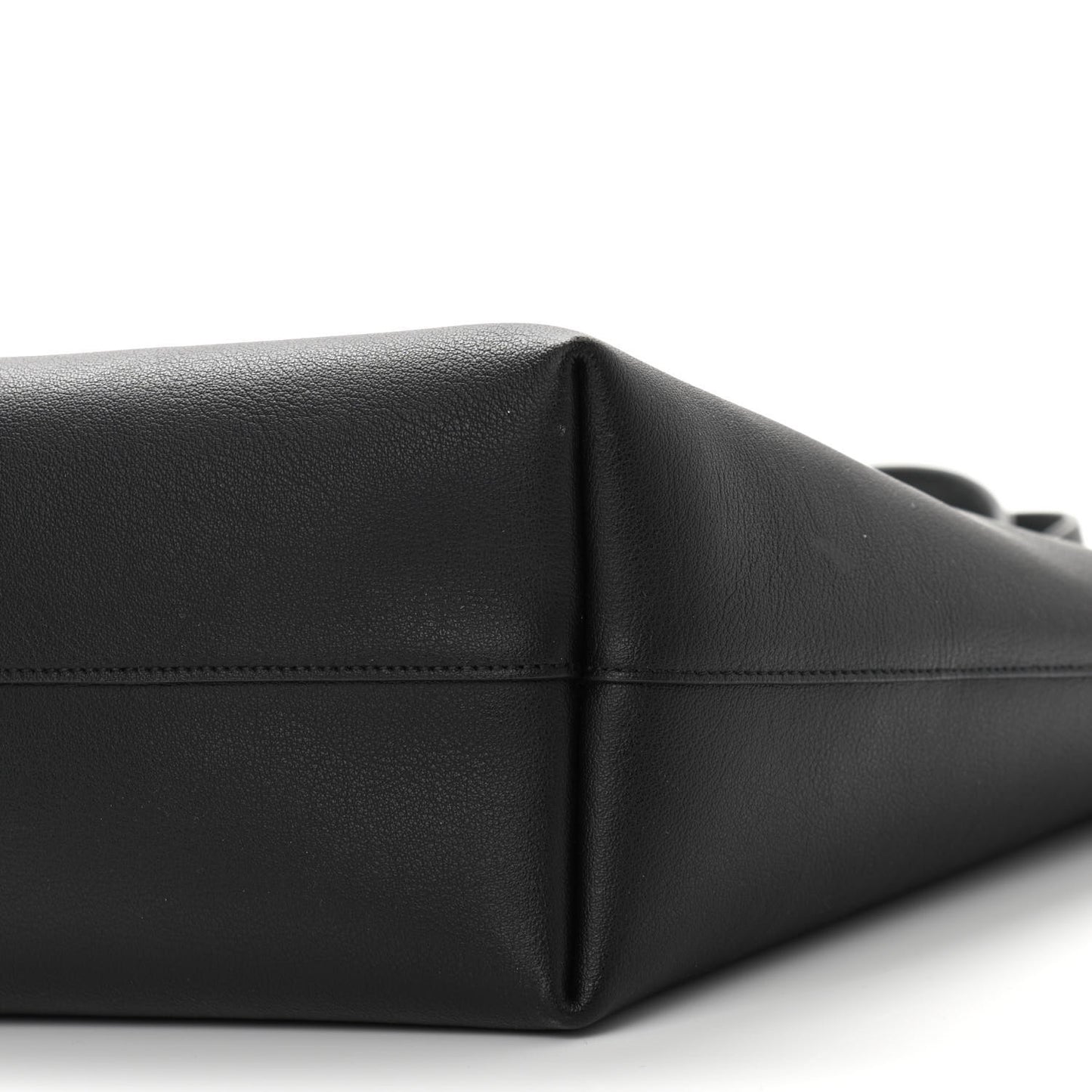 Calfskin Large Shopping Tote Black