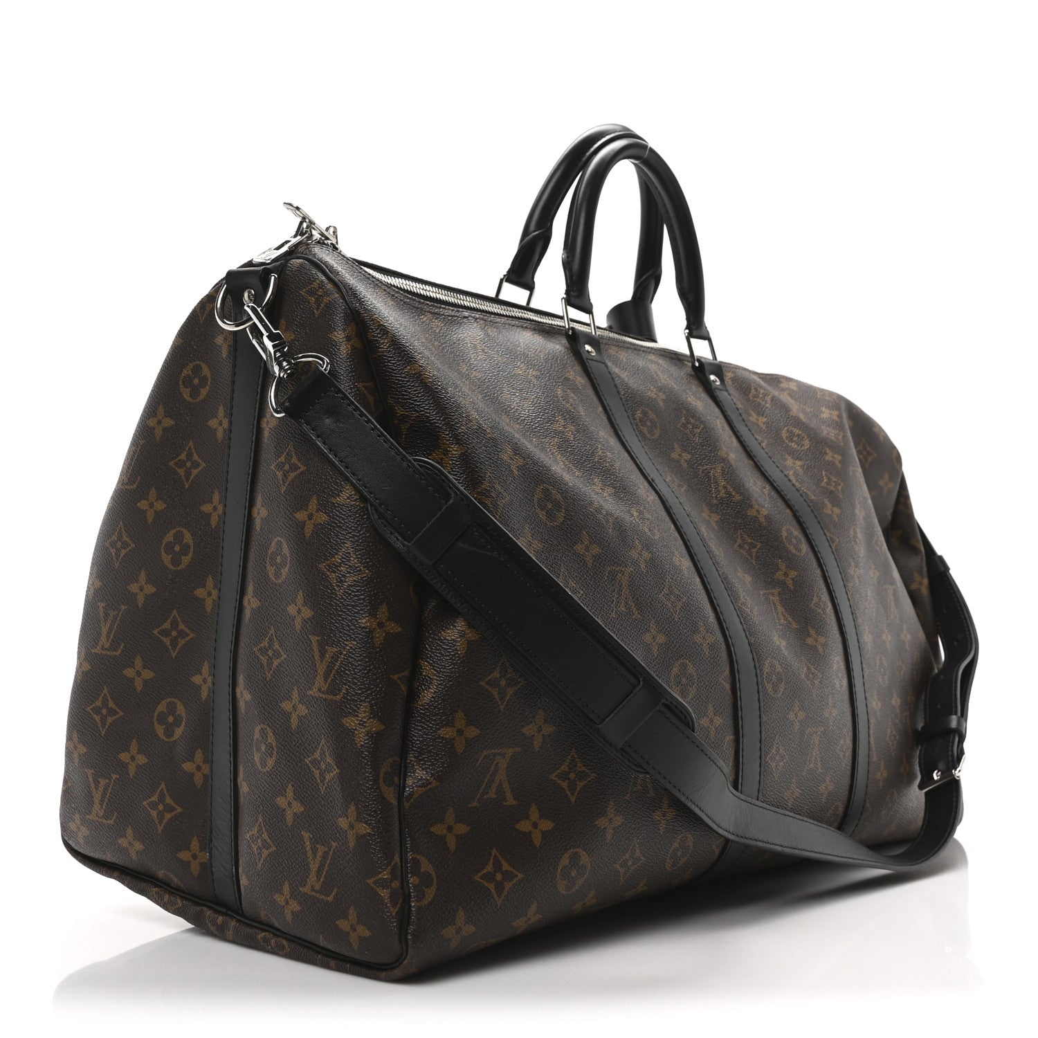 Louis Vuitton Monogram Macassar Keepall Bandouliere 55 2 of 8