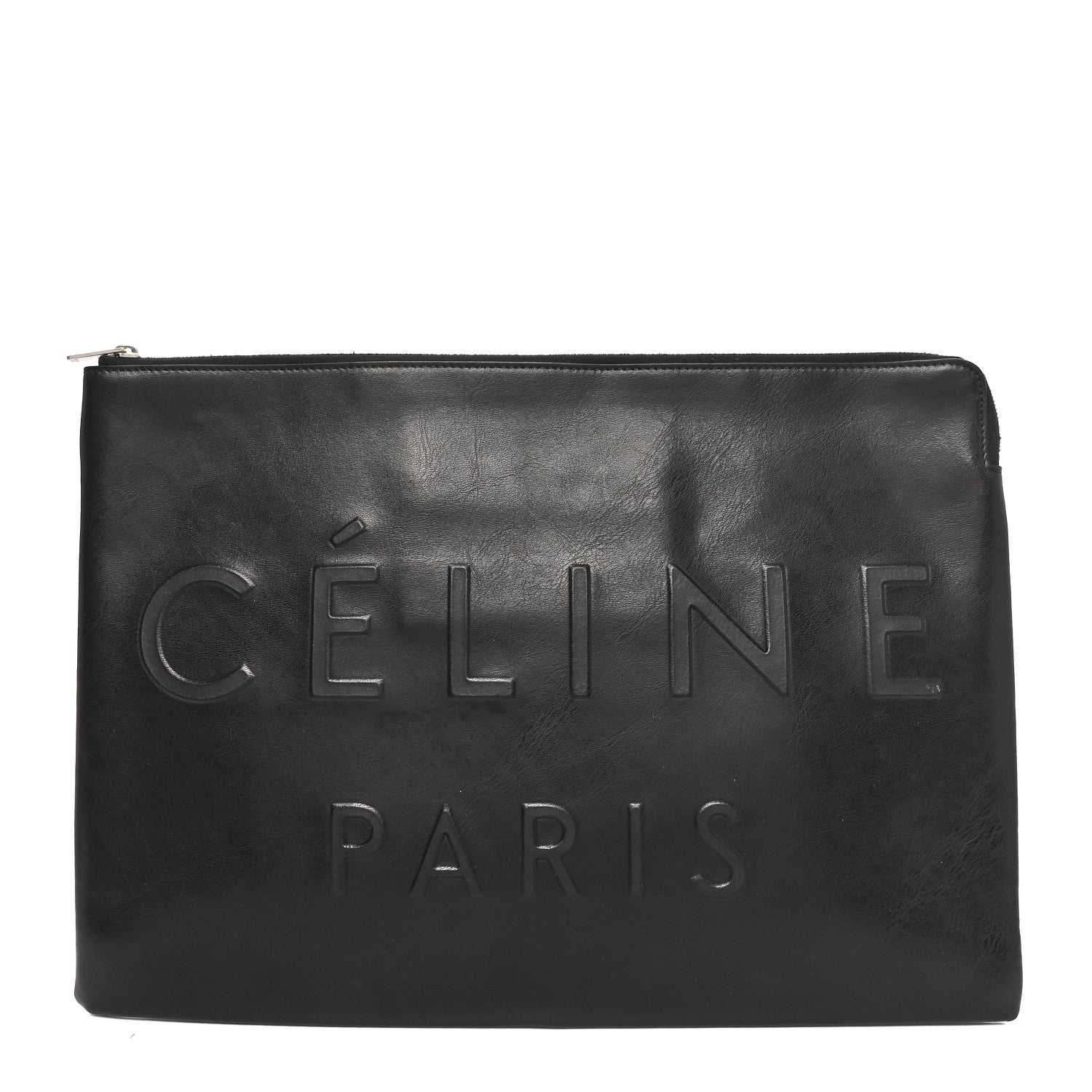 Celine Calfskin Large Made In Clutch Pouch Black 1 of 7