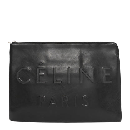 Celine Calfskin Large Made In Clutch Pouch Black 1 of 7