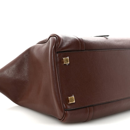 Celine Supple Shiny Lambskin Medium New Luggage Brick 9 of 10